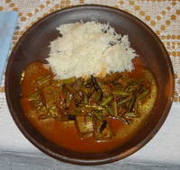 Lubja Polo (Bohnentopf mit Lamm)
